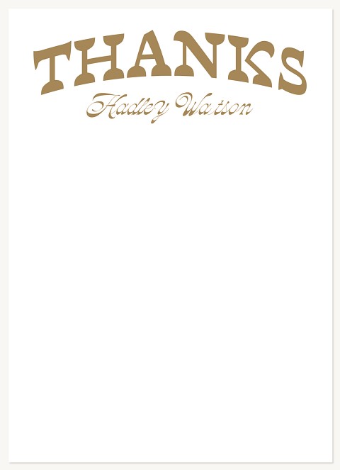 Frontier Thanks Thank You Cards 