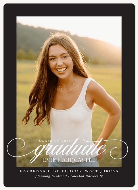 Graceful Accomplishment Graduation Cards