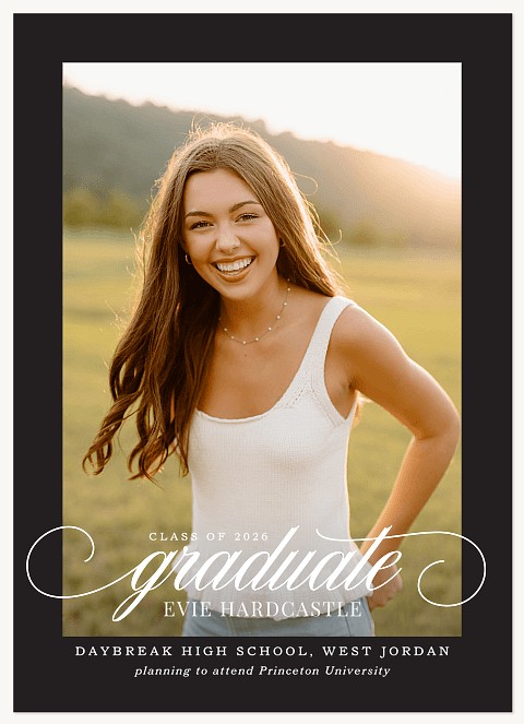 Graceful Accomplishment Graduation Cards