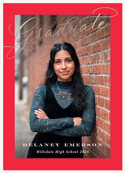 Golden Flourish Graduation Cards