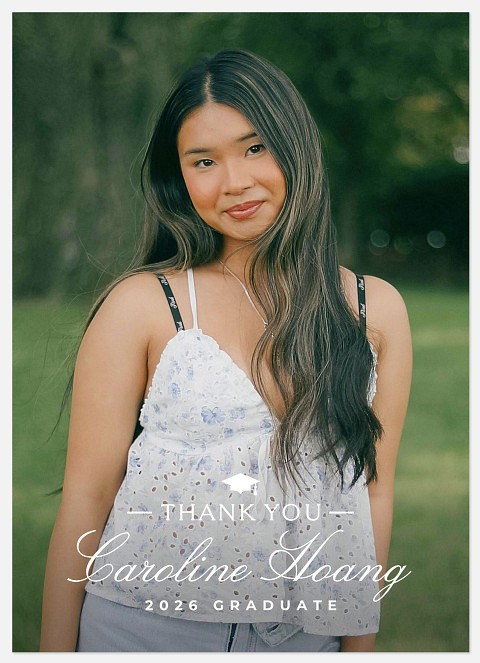 Modern Emblem Thank You Cards 