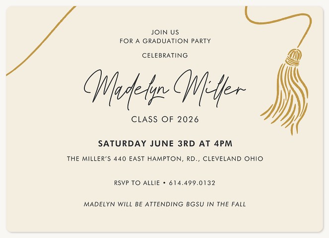 Tassel Time Graduation Cards