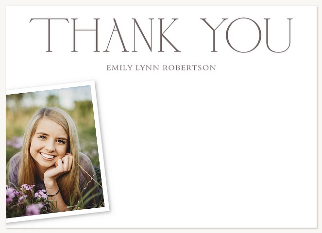 Typographic Thank You Thank You Cards 