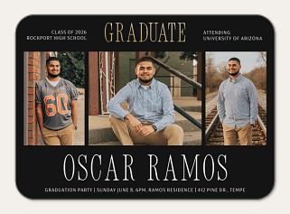 Vintage Varsity | Graduation Invitations