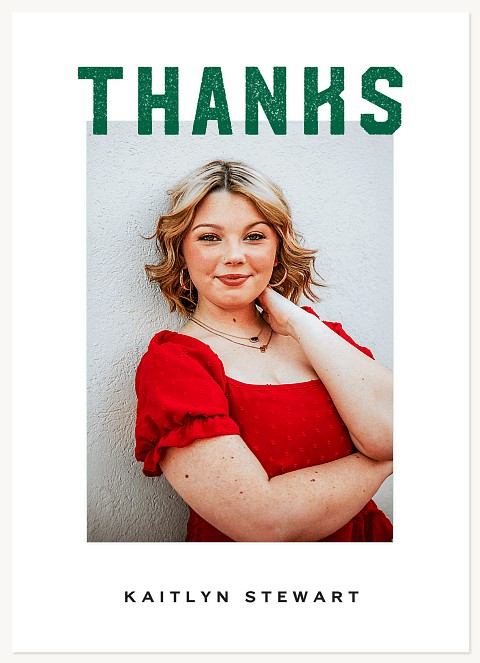 Bold Stencil Thank You Cards 