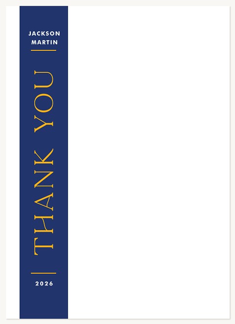 Sporty Banner Thank You Cards 