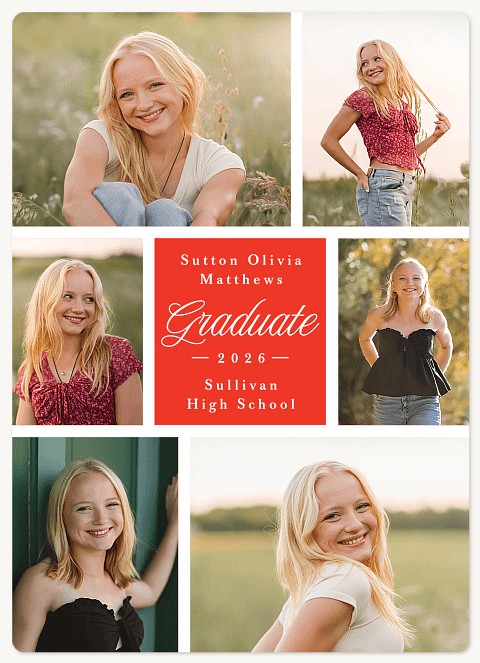Center Block Graduation Cards