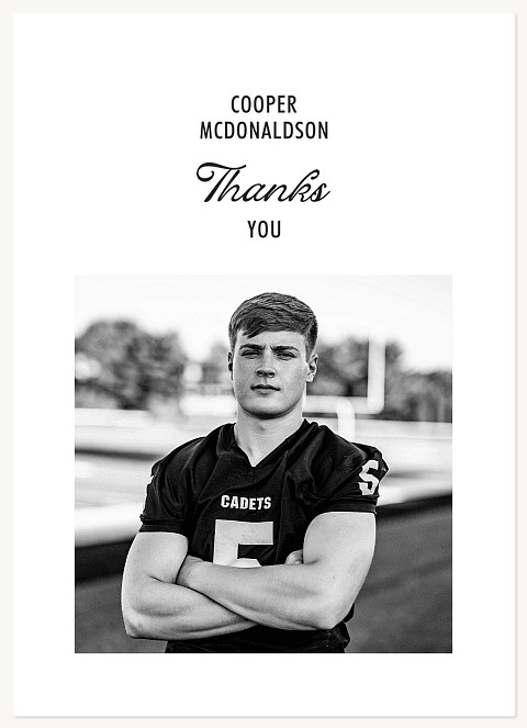 Graduate Showcase Thanks Thank You Cards 