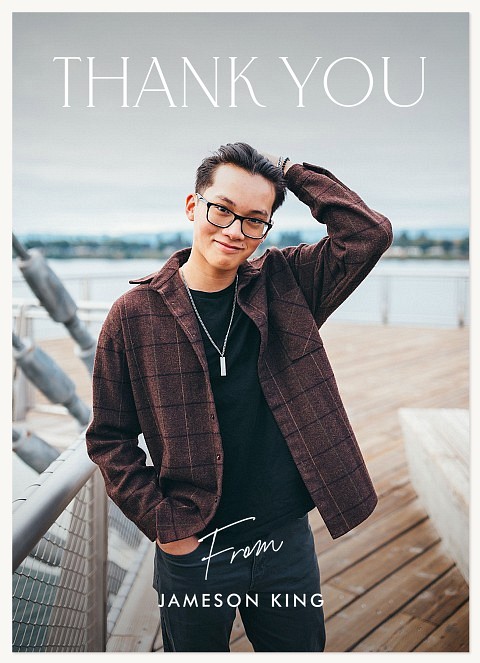 Magazine Type Thank You Cards 