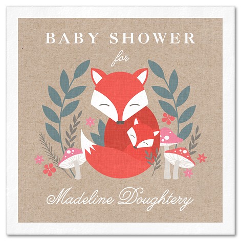 Woodland Foxes Custom Napkins
