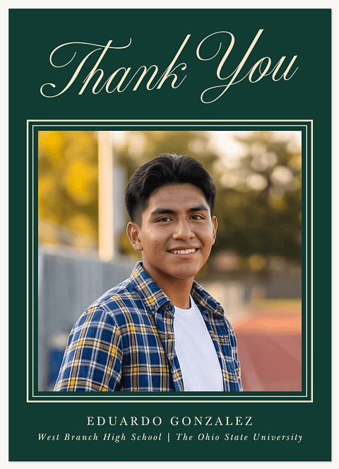 Refined Frame Thank You Cards 