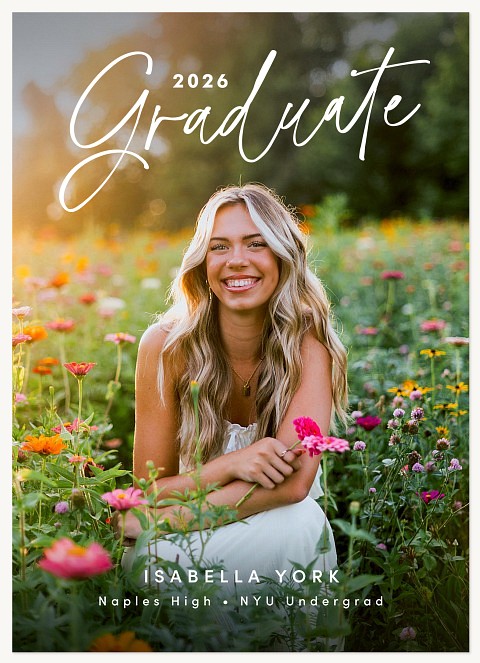 Milestone Announcement Graduation Cards