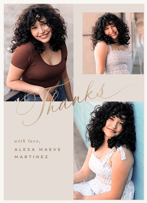 Scripted On Corners Thank You Cards 