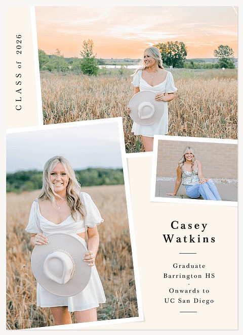 Minimal Album Graduation Cards