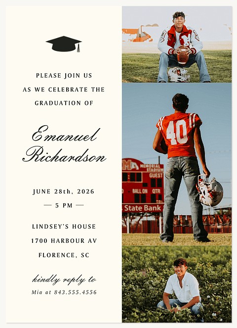 Minimalist Cap Graduation Cards