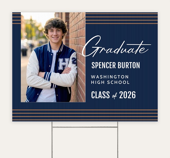 Distinguished Stripes Custom Yard Signs