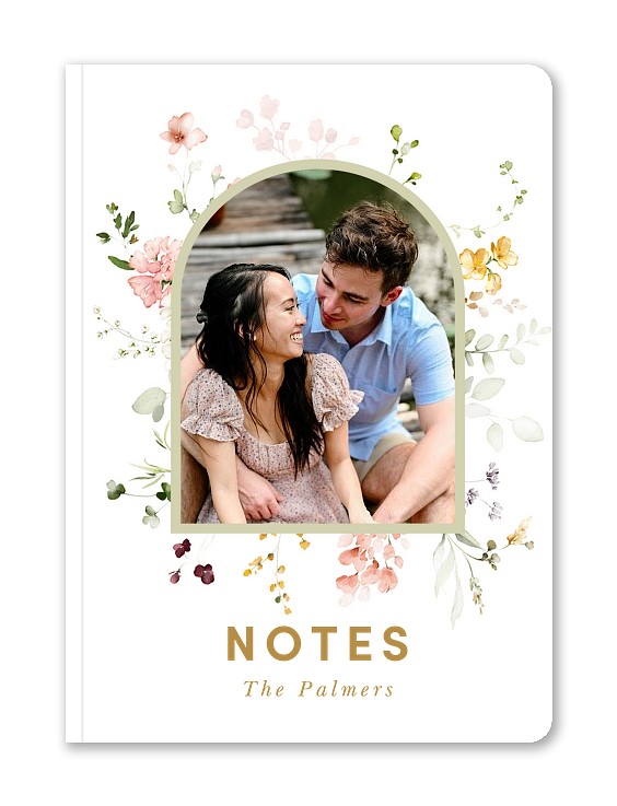 Floral Arch Custom Softcover Journals
