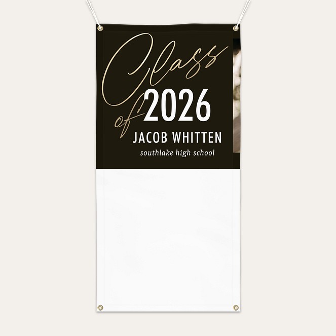Classic Placard Graduation Banner Custom Banners