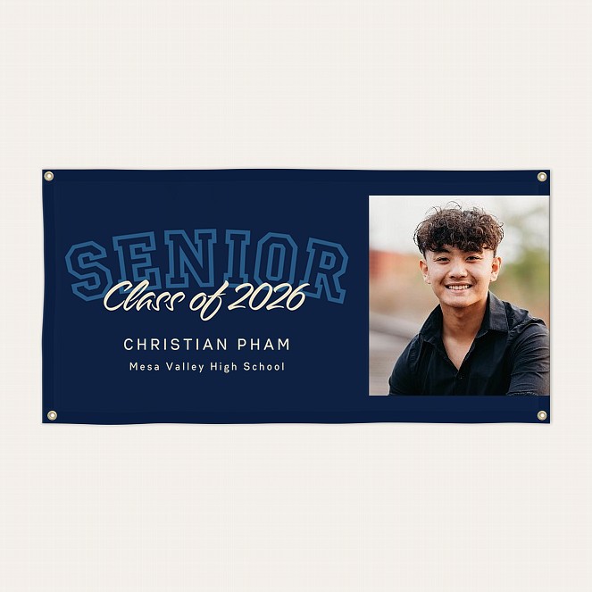 Varsity Script Graduation Banner Custom Banners