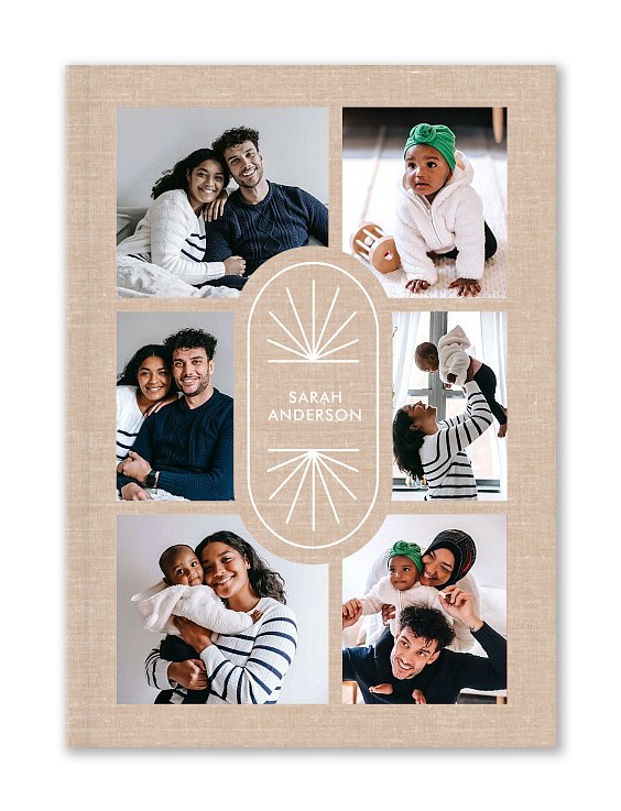 Minimalist Linen Custom Hardcover Journals