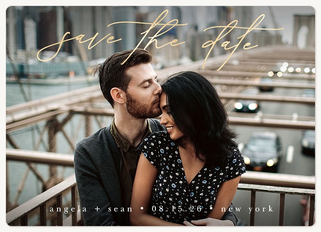 Top Script Save the Date Magnets