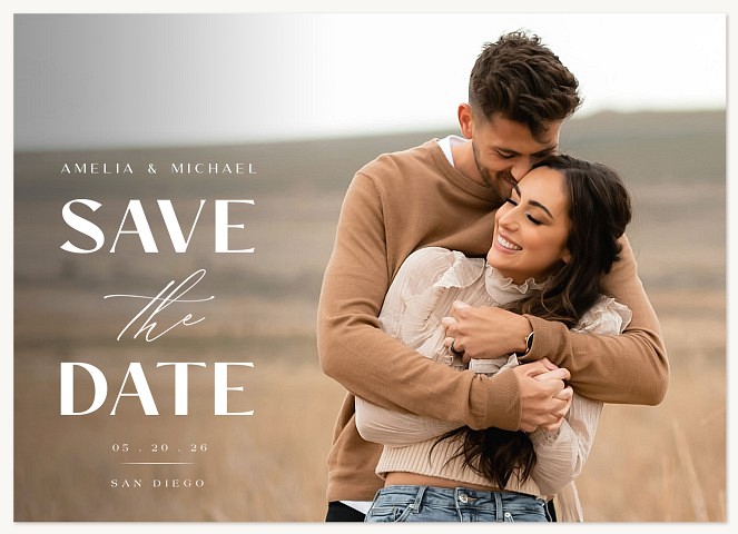 Classical Romance Save the Date Cards