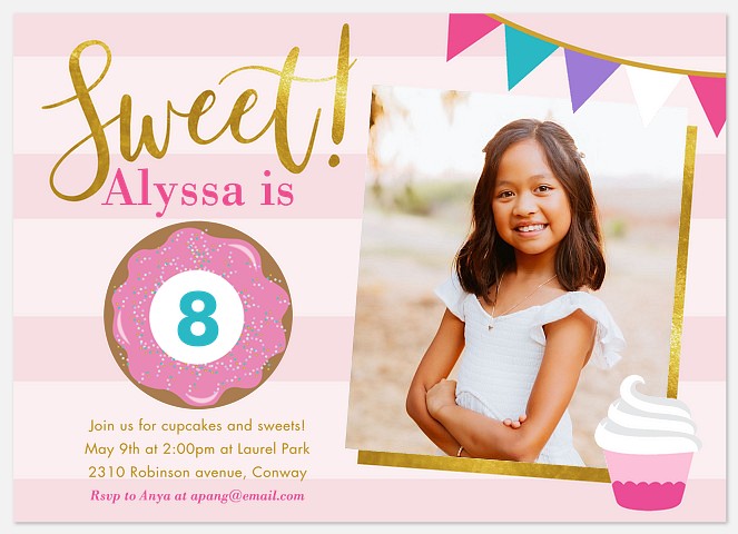 So Very Sweet Kids' Birthday Invitations