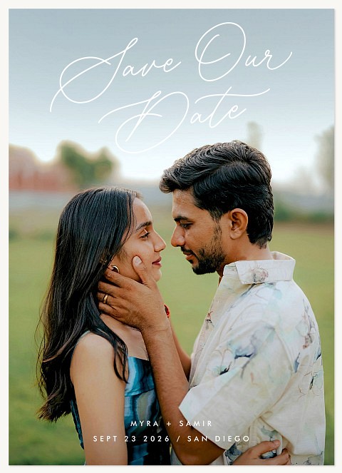 Casual Type Save the Date Cards