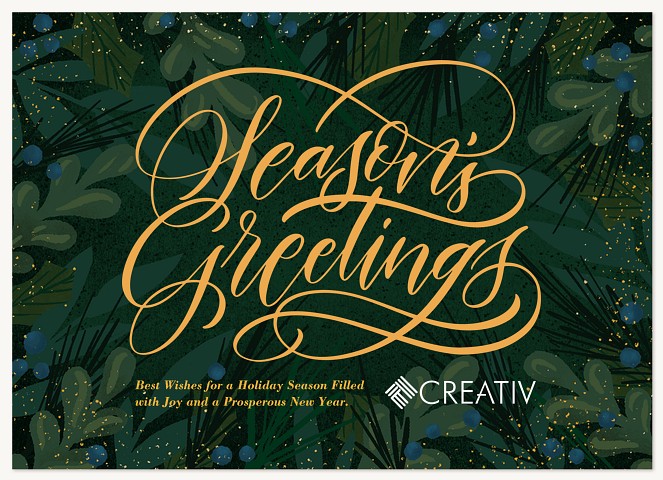 Juniper Flourish Business Holiday Cards