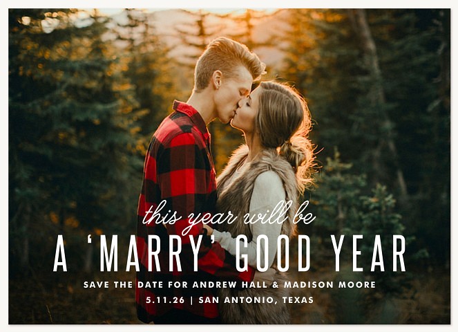 Marry Good Year Photo Holiday Cards
