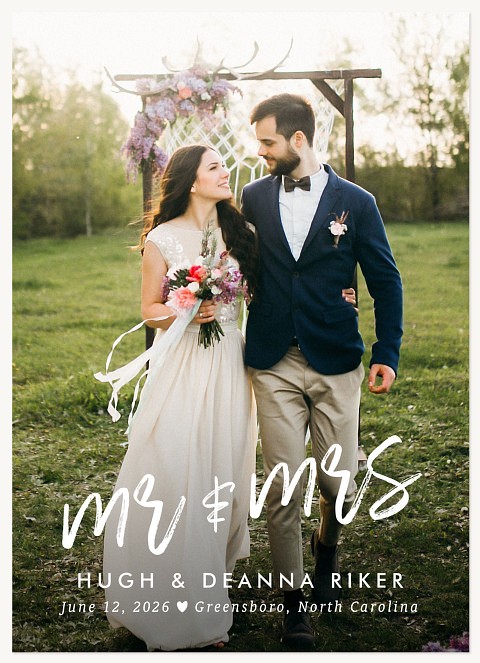 Recently Wed Wedding Announcements