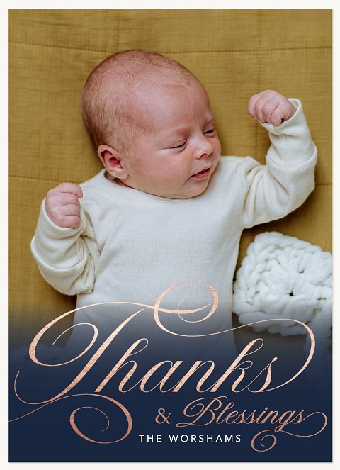Precious Script Thank You Cards 