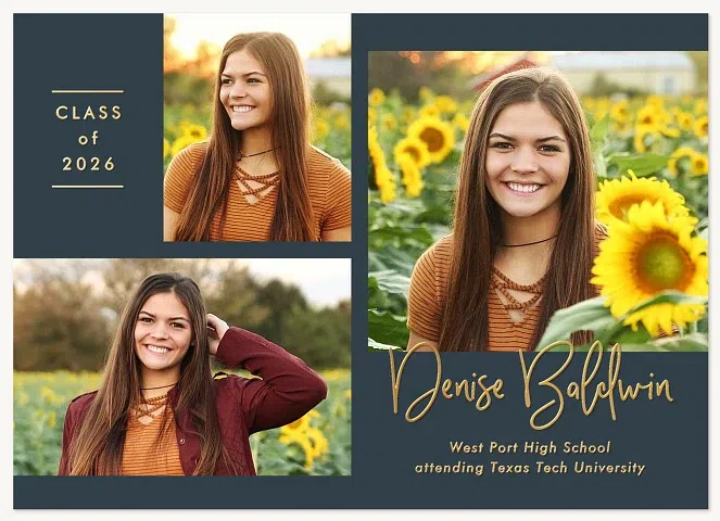 Modern Signature Graduation Cards