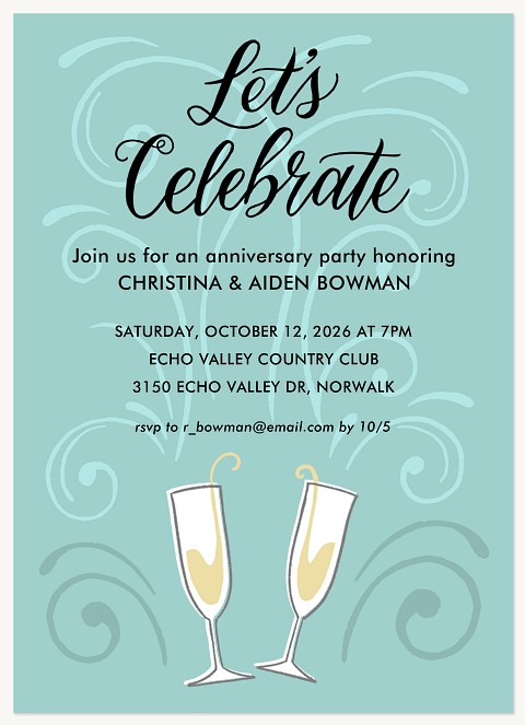 Let's Celebrate Party Invitations