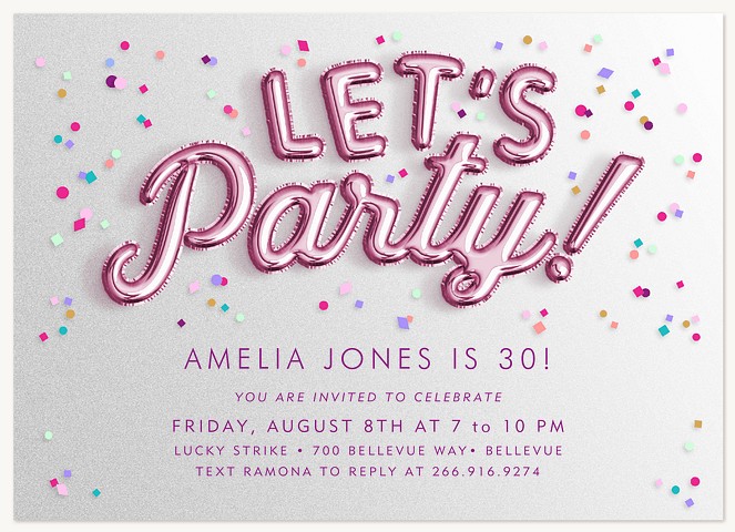 Let's Party! Party Invitations