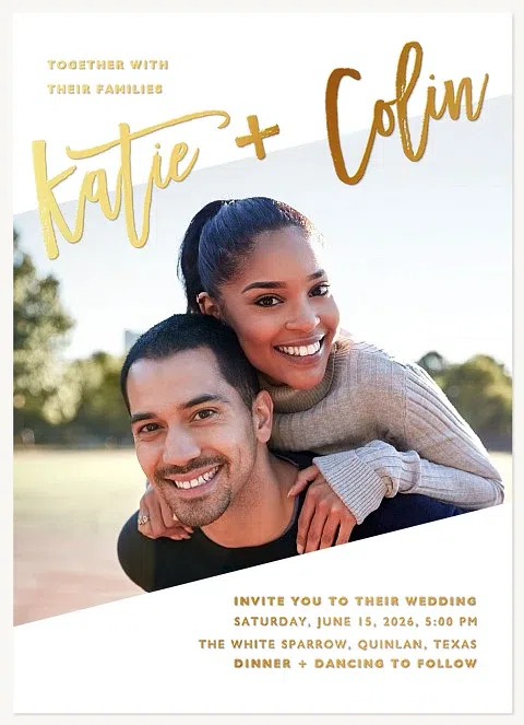 Casual Chic Wedding Invitations