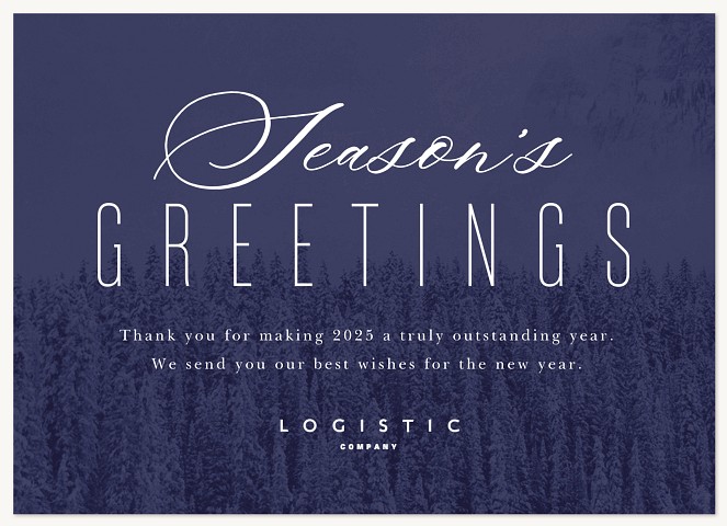 Indigo Forest Business Holiday Cards