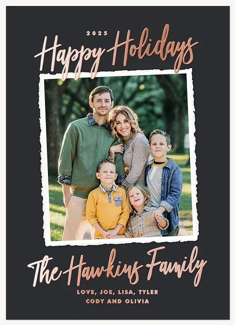 Family Snapshot Photo Holiday Cards