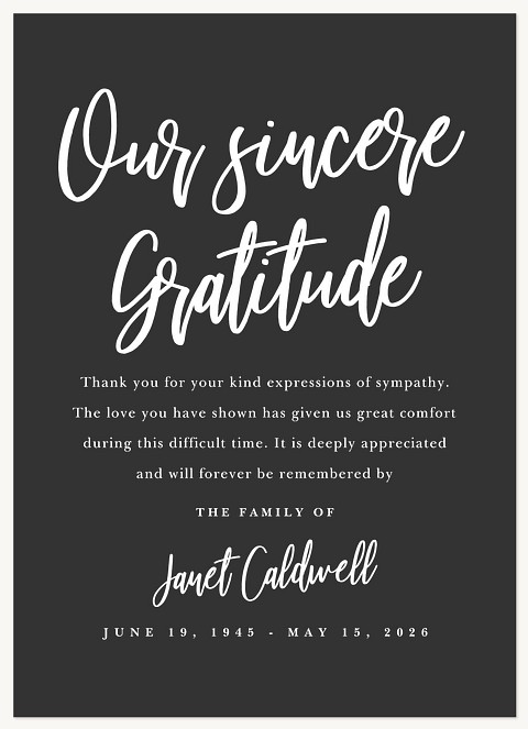 Shimmering Memory Memorial & Sympathy Cards