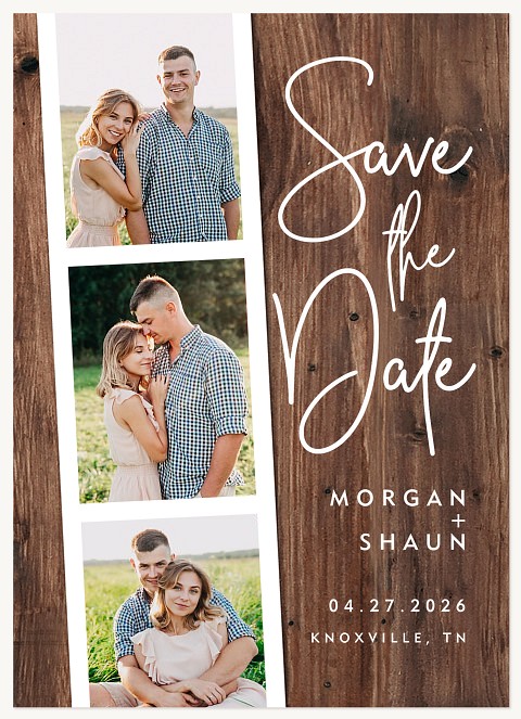 Country Filmstrip Save the Date Cards