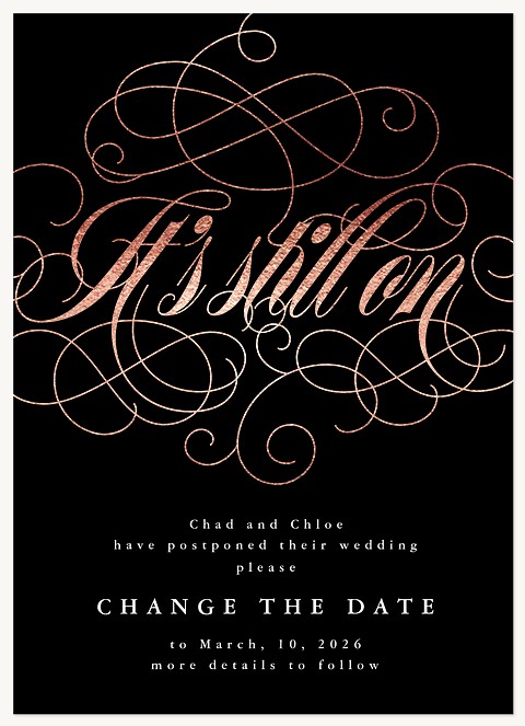 It's Still On Change the Date Cards