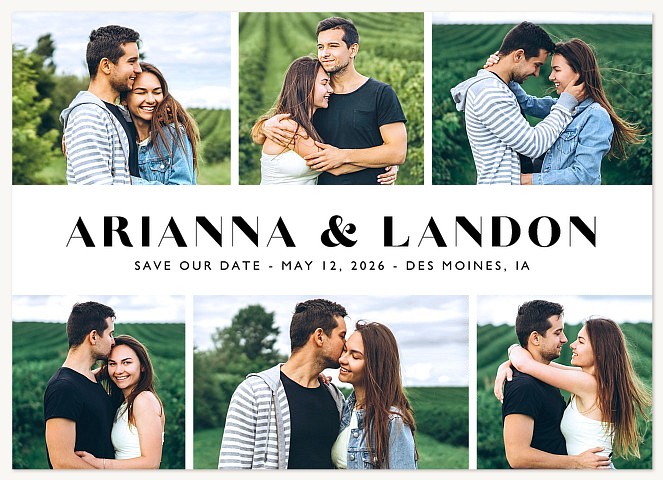 Modern Banner Save the Date Cards