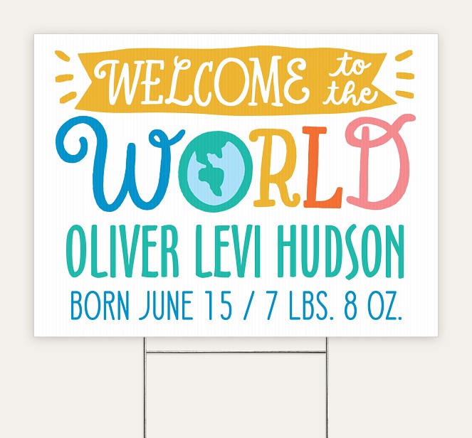 Colorful Welcome Custom Yard Signs
