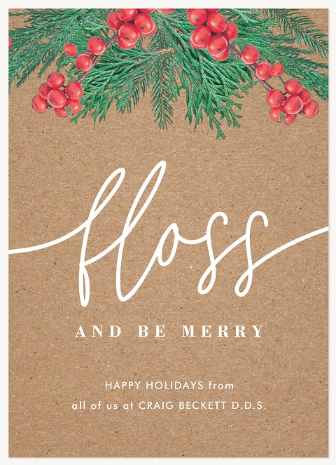 Merry Flossing Business Holiday Cards