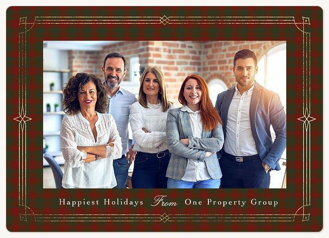 Traditional Border Holiday & Christmas Magnet Cards