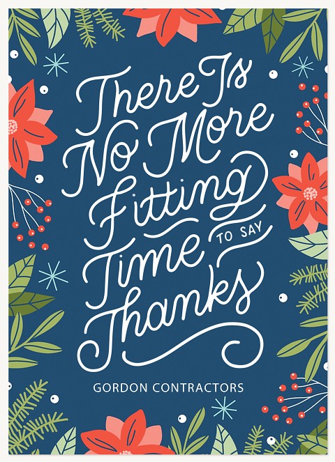 Thankful Time Business Holiday Cards