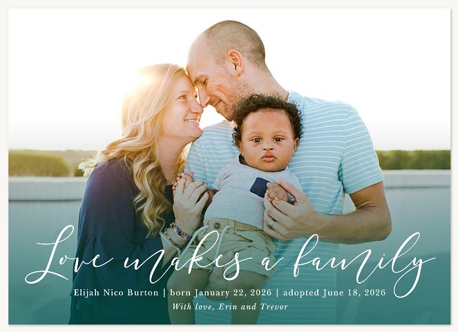 Love Makes A Family Adoption Announcements