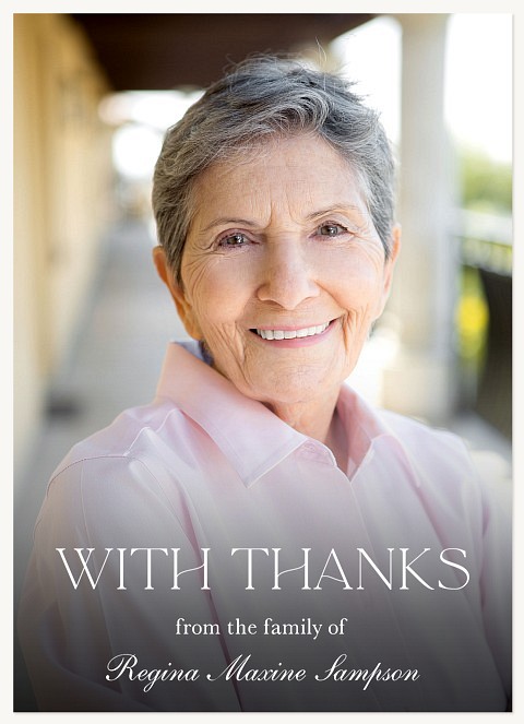 Peaceful Memory Memorial & Sympathy Cards