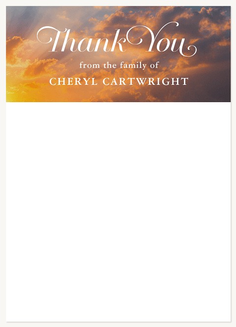 Sunset Memorial & Sympathy Cards