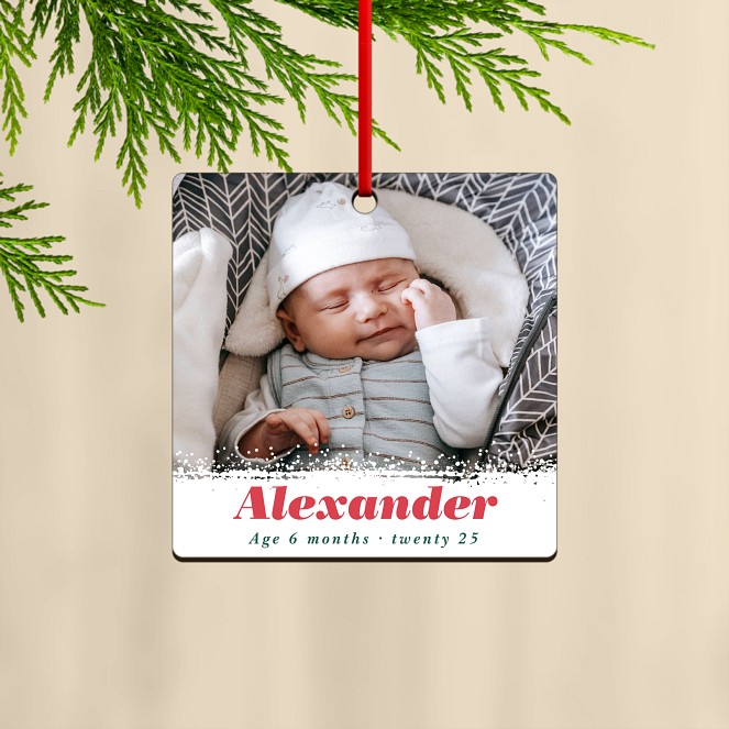 Touch of Snow Custom Ornaments